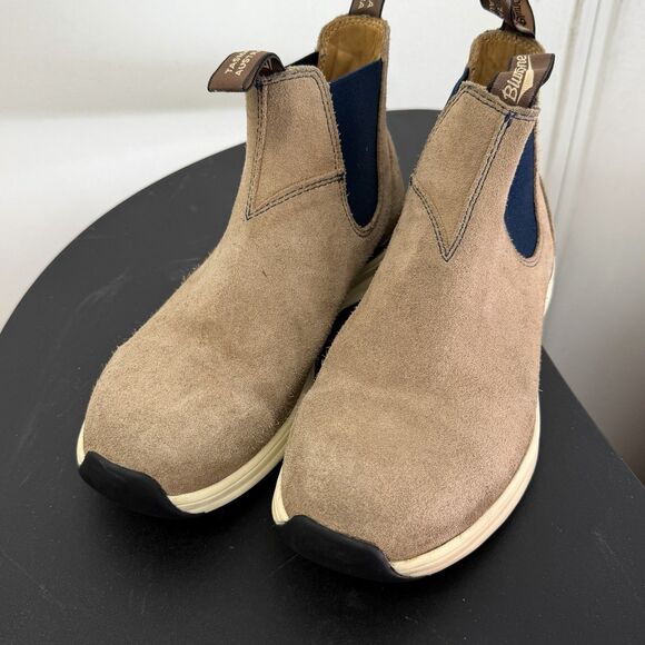 Blundstone Chelsea Boots Mens 8 Brown Suede Pull On Ankle Boots READ Damage